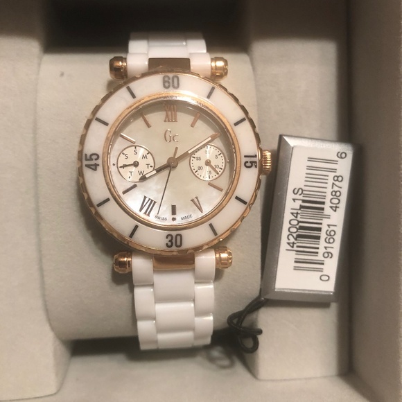 GC Swiss Womens Watch White & Rose Gold main image 4